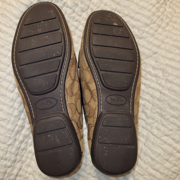 Authentic Coach Q8786 Penny Loafers Classic Pattern Women's Size 8B - Picture 4 of 12